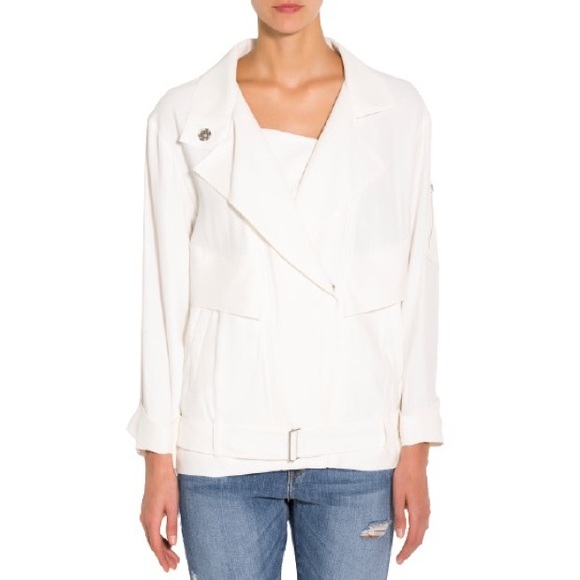IRO Jackets & Blazers - IRO Dixia Moto Jacket in White Size 40